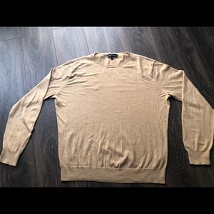 J Crew Mercantile Tan Men’s light sweater shirt XL
